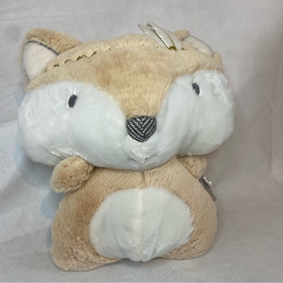 Fox Stuffed Animal Plush 12” Levtex Baby 62401B Feather & Headband - Picture 1 of 9